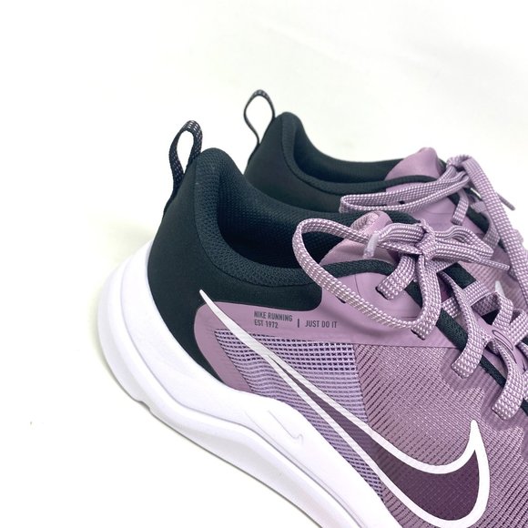 💖MEGA SALE💖Nike Downshifter 12   Purple Black White Women's  Mesh DD9294 500 - Picture 5 of 9